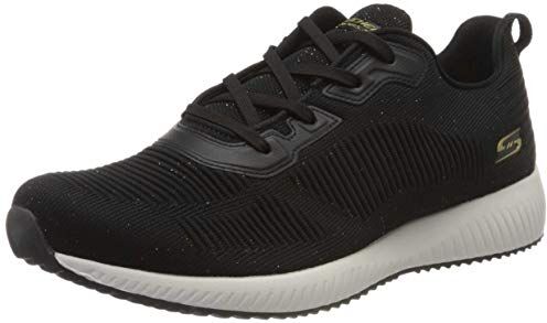 Skechers Bobs Squad Total Glam-32502, Sneaker Donna, Black Multi Bk Mt, 37 EU