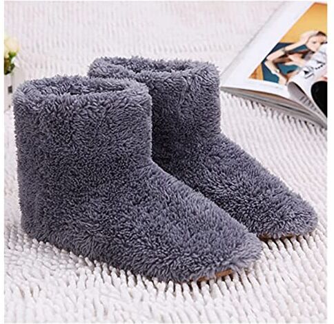 MASKIS Caldo scaldapiedi pantofole riscaldanti invernali USB riscaldatore scarpe piedi peluche caldo pantofole elettriche piedi scarpe elettriche lavabili pad riscaldante solette riscaldanti (colore: 39-43)