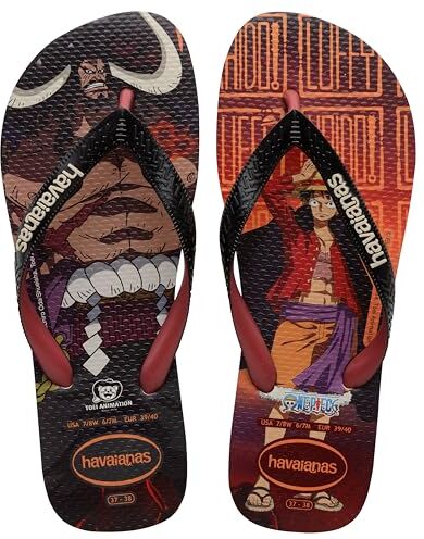 Havaianas Infradito unisex, taglia 3/4, colore: beige/nero, Beige e nero., 35/36 EU