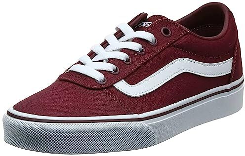 Vans Ward, Scarpe da Ginnastica Donna, Canvas Burgundy, 40 EU