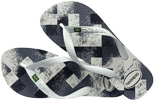 Havaianas Brasil Fresh, Infradito Unisex Adulto, Bianco (White/White/Grey), 35/36 EU