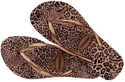 Havaianas Slim Animals, Flip flops Donna, Beige, 31/32 EU