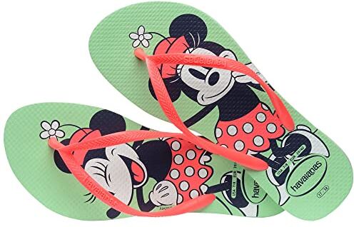 Havaianas Slim Disney, Infradito Donna, Green Garden, 41/42 EU