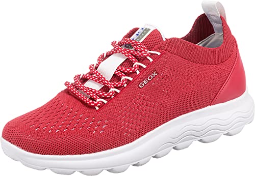 Geox D Spherica A, Sneakers Donna, Rosso (Red), 38 EU