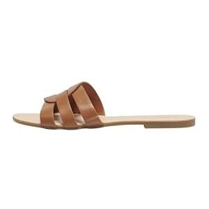 Only Onlfeli-4 Pu Slip On Sandal Noos, Donna, Cognac, 40 EU Only Onlfeli-4 Pu Slip On Sandal Noos, Donna, Cognac, 40 EU