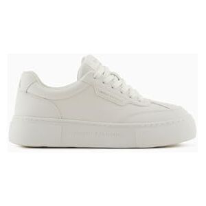 Armani Donna Kurt, Low Cut, Platform Sole Sneaker, Bianco Sporco, 38.5 EU Armani Donna Kurt, Low Cut, Platform Sole Sneaker, Bianco Sporco, 38.5 EU