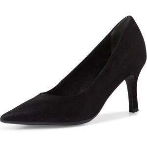 Tamaris Donna Pumps Leder, Stilettoabsatz Bequem, Black Structure, 37 EU Tamaris Donna Pumps Leder, Stilettoabsatz Bequem, Black Structure, 37 EU