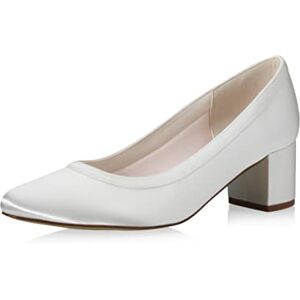 Rainbow Club Scarpe da Sposa Wendie Décolleté da Donna, in Raso Avorio/Crema, con Morbida Imbottitura, Scarpa da Sposa, con Tacco a Blocco Misura 40 EU (7 UK) Rainbow Club Scarpe da Sposa Wendie Décolleté da Donna, in Raso Avorio/Crema, con Morbida Imbottitura, Scarpa da Sposa, con Tacco a Blocco Misura 40 EU (7 UK)
