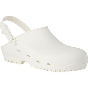 REPOSA Zoccoli Sanitari Safe, Zoccolo Professionale con Puntale in Acciaio e Suola in Gomma Antiscivolo SRC, Sterilizzabile in Autoclave, Laccetto Regolabile, Anatomico (Bianco, Numeric_47) REPOSA Zoccoli Sanitari Safe, Zoccolo Professionale con Puntale in Acciaio e Suola in Gomma Antiscivolo SRC, Sterilizzabile in Autoclave, Laccetto Regolabile, Anatomico (Bianco, Numeric_47)