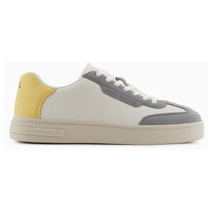 Armani London Scarpe da Ginnastica Uomo, off White+Pale Hay, Armani London Scarpe da Ginnastica Uomo, off White+Pale Hay,
