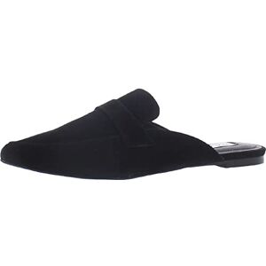 Steve Madden Women's Flavor Flat Mule, Black Suede, Size 9.5 Steve Madden Women's Flavor Flat Mule, Black Suede, Size 9.5