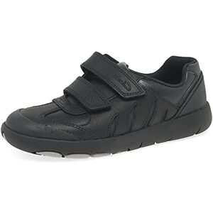 Clarks Rex Stride K, Scarpe da Ginnastica Unisex Bambini e ragazzi, Black Leather, 29.5 EU Clarks Rex Stride K, Scarpe da Ginnastica Unisex Bambini e ragazzi, Black Leather, 29.5 EU