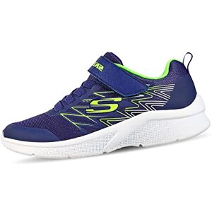 Skechers Microspec Texlor, Sneaker Bambini e ragazzi, Finiture In Argento Lime In Tessuto Blu Navy, 27.5 EU Skechers Microspec Texlor, Sneaker Bambini e ragazzi, Finiture In Argento Lime In Tessuto Blu Navy, 27.5 EU