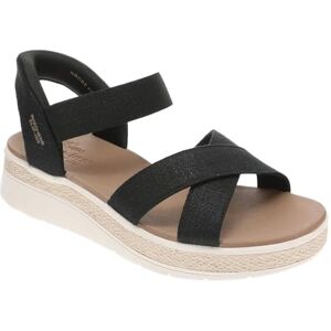 Skechers Bobs Sun Ray-Bright Take Hands Free Slip-ins, Sandali Donna, Nero/Bianco, 37 EU Skechers Bobs Sun Ray-Bright Take Hands Free Slip-ins, Sandali Donna, Nero/Bianco, 37 EU