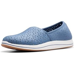 Clarks Breeze Emily Mocassini Donna, Tessuto Blu, 12 Wide Clarks Breeze Emily Mocassini Donna, Tessuto Blu, 12 Wide