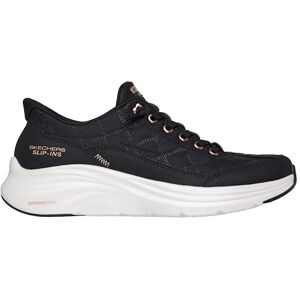 Skechers Contour Foam Golden HourSneaker Donna, Pelle Duraleather in Rete Nera con Finiture in Oro Rosa, 36 EU Skechers Contour Foam Golden HourSneaker Donna, Pelle Duraleather in Rete Nera con Finiture in Oro Rosa, 36 EU