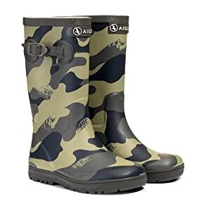 Aigle Woody-pop Pt 2 Stivali da pioggia unisex per bambini, Cachi Camou, 8.5 UK Child Aigle Woody-pop Pt 2 Stivali da pioggia unisex per bambini, Cachi Camou, 8.5 UK Child