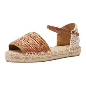 Geox D LAMPEDUSA B Sandalo Piatto Donna, Camel/Lt Taupe, Geox D LAMPEDUSA B Sandalo Piatto Donna, Camel/Lt Taupe,