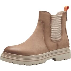 Tamaris Comfort Stivali invernali da donna senza tacco in pelle idrorepellenti, Marrone (Camel Nubuc), 40 EU Tamaris Comfort Stivali invernali da donna senza tacco in pelle idrorepellenti, Marrone (Camel Nubuc), 40 EU