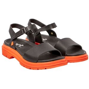 ART Birmingham, Sandalo Donna, Nappa Black Orange, 41 EU ART Birmingham, Sandalo Donna, Nappa Black Orange, 41 EU