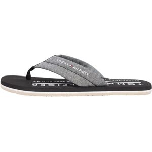 Tommy Hilfiger Hilfiger Chambray Beach Sandal , Diapositive Uomo, Black (Black), 40 EU Tommy Hilfiger Hilfiger Chambray Beach Sandal , Diapositive Uomo, Black (Black), 40 EU