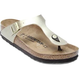 Birkenstock Gizeh Sandali da donna, Fiocco di betulla dorato, 7.5-8 Birkenstock Gizeh Sandali da donna, Fiocco di betulla dorato, 7.5-8