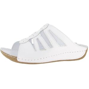 Andrea Conti Damen Pantolette, Mocassino Basso Donna, Bianco, 39 EU Andrea Conti Damen Pantolette, Mocassino Basso Donna, Bianco, 39 EU