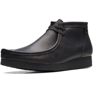 Clarks Shacre Boot, Scarpe Chukka Uomo, Black Leather, 42 EU Larga Clarks Shacre Boot, Scarpe Chukka Uomo, Black Leather, 42 EU Larga