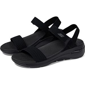Skechers Go Walk Arch Fit Sandal Polished, Sandali Donna, Tessuto Nero, 42 EU Skechers Go Walk Arch Fit Sandal Polished, Sandali Donna, Tessuto Nero, 42 EU