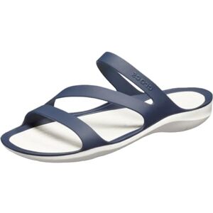 Crocs Swiftwater Sandal W, Sandali Donna, Navy White, 36/37 EU Crocs Swiftwater Sandal W, Sandali Donna, Navy White, 36/37 EU