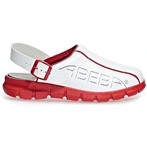 Abeba Berufsschuh-Clog 7313-35 Dynamic Pantofole, , Bianco/Rosso, 39 EU Abeba Berufsschuh-Clog 7313-35 Dynamic Pantofole, , Bianco/Rosso, 39 EU