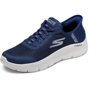 Skechers Go Walk Flex Grand Entry Slip-On da Donna, Tessuto Blu Navy con Finiture Bianche, 40.5 EU Skechers Go Walk Flex Grand Entry Slip-On da Donna, Tessuto Blu Navy con Finiture Bianche, 40.5 EU