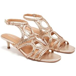 GIOSEPPO Sandali in pelle intrecciata, Platino, 37 EU GIOSEPPO Sandali in pelle intrecciata, Platino, 37 EU