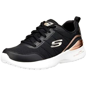 Skechers SKECH-AIR DYNAMIGHT THE HALCYON, Scarpe da Ginnastica Donna, Black Mesh Rose Gold Trim, 39.5 EU Skechers SKECH-AIR DYNAMIGHT THE HALCYON, Scarpe da Ginnastica Donna, Black Mesh Rose Gold Trim, 39.5 EU