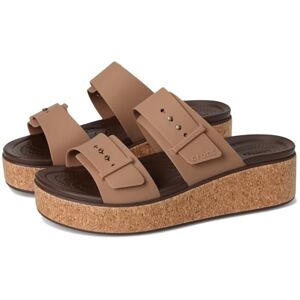 Crocs Brooklyn Cork Buckle, Sandali Donna, Cioccolato, 42/43 EU Crocs Brooklyn Cork Buckle, Sandali Donna, Cioccolato, 42/43 EU