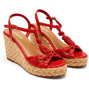 GIOSEPPO CASTINE, Sandali con zeppa Tipo Espadrillas Donna, Rosso, 40 EU, rosso, 40 EU GIOSEPPO CASTINE, Sandali con zeppa Tipo Espadrillas Donna, Rosso, 40 EU, rosso, 40 EU