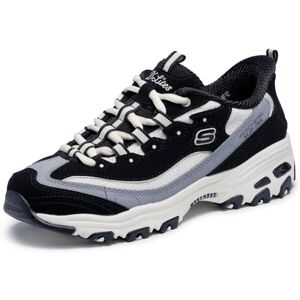 Skechers D'Lites-Smooth Nostalgia, Sneaker da Donna Senza Mani, Nero/Naturale, 41 EU Skechers D'Lites-Smooth Nostalgia, Sneaker da Donna Senza Mani, Nero/Naturale, 41 EU