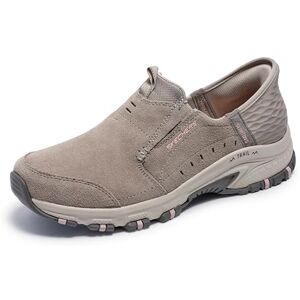 Skechers Hands Free Slip-ins Hillcrest-Sunapee, Resto Donna, Taupe Suede/Lycra/Light Pink Trim, 39.5 EU Skechers Hands Free Slip-ins Hillcrest-Sunapee, Resto Donna, Taupe Suede/Lycra/Light Pink Trim, 39.5 EU