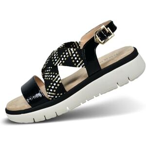 bugatti 435-aqn80, Sandali Donna, Nero Bianco Sporco, 39 EU bugatti 435-aqn80, Sandali Donna, Nero Bianco Sporco, 39 EU