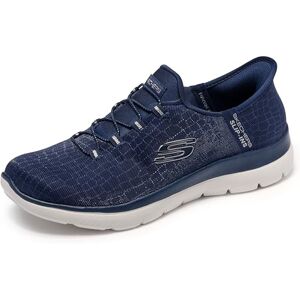 Skechers Donna Summits Classy Night Scarpe da Ginnastica, Navy Mesh/Silver Trim, 38.5 EU Skechers Donna Summits Classy Night Scarpe da Ginnastica, Navy Mesh/Silver Trim, 38.5 EU