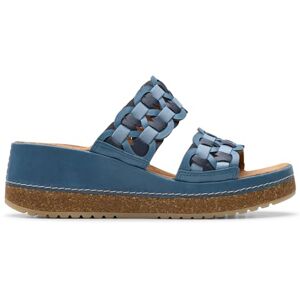Clarks Kassanda Mule Womens Blue Combi, 7.5 Clarks Kassanda Mule Womens Blue Combi, 7.5