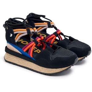 GIOSEPPO Sneakers Beige Tipo Espadrille con zeppa da donna Tulare, Nero, 38 EU GIOSEPPO Sneakers Beige Tipo Espadrille con zeppa da donna Tulare, Nero, 38 EU