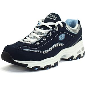 Skechers , D'Lites Biggest Fan Wide, Sneaker, Donna, Multicolore (Navy/White), 35.5 EU Skechers , D'Lites Biggest Fan Wide, Sneaker, Donna, Multicolore (Navy/White), 35.5 EU