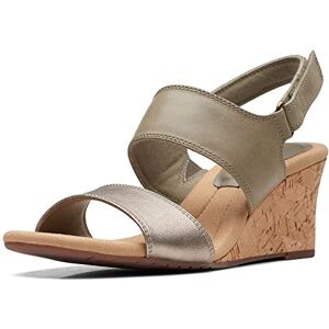 Clarks Sandalo Donna Slingback, Pelle Oliva, 36 EU Clarks Sandalo Donna Slingback, Pelle Oliva, 36 EU