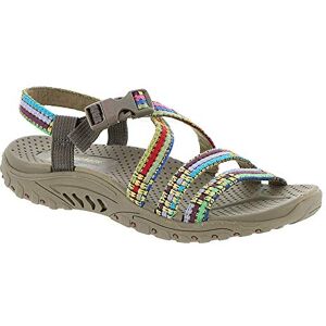 Skechers Sandalo da donna Reggae-Sew Me-Boho con cinturino intrecciato, Talpa multicolore., 38.5 EU Skechers Sandalo da donna Reggae-Sew Me-Boho con cinturino intrecciato, Talpa multicolore., 38.5 EU