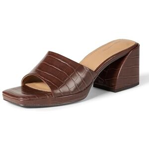 Amazon Essentials Platform Mule Sandals Donna, Coccodrillo Marrone, 43 EU Amazon Essentials Platform Mule Sandals Donna, Coccodrillo Marrone, 43 EU