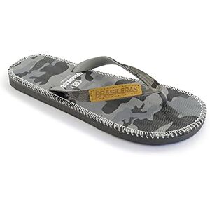 BRASILERAS Infradito Antiscivolo per Uomo Scarpe comode da Spiaggia/Piscina/Urbano Grigio 45/46 EU BRASILERAS Infradito Antiscivolo per Uomo Scarpe comode da Spiaggia/Piscina/Urbano Grigio 45/46 EU