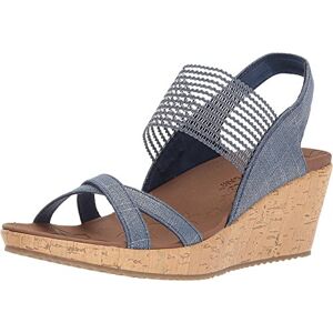 Skechers Beverlee-High Tea, Sandali a Punta Aperta Donna, Marina Militare, 38.5 EU Skechers Beverlee-High Tea, Sandali a Punta Aperta Donna, Marina Militare, 38.5 EU