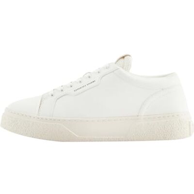 Armani Sneaker da Uomo Lion, Grain Sole, Bianco Sporco, 44.5 EU Armani Sneaker da Uomo Lion, Grain Sole, Bianco Sporco, 44.5 EU