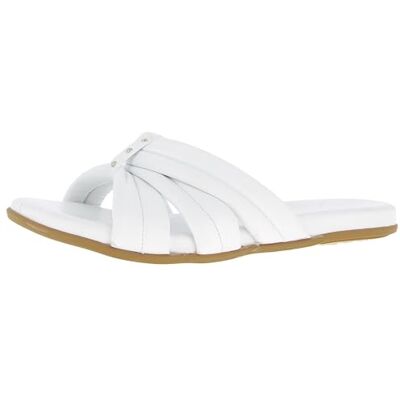 Andrea Conti Damen Pantolette, Mocassino Basso Donna, Bianco, 37 EU Andrea Conti Damen Pantolette, Mocassino Basso Donna, Bianco, 37 EU